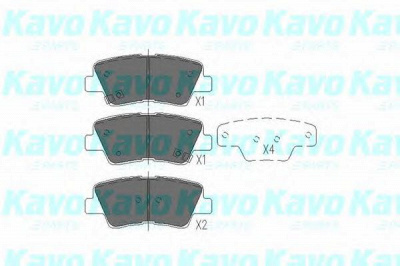 KAVO PARTS kbp3025 -  Комплект тормозных колодок, дисковый тормоз